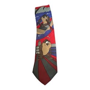 Hot Cakes Tasmanian Devil Character Tie. 1993 Vintage